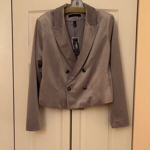 crop velvet blazer, new with tags, elegant